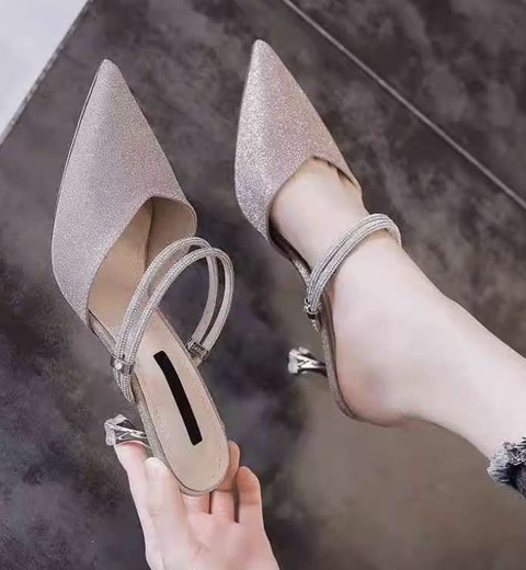 Semi High heels women's shoe