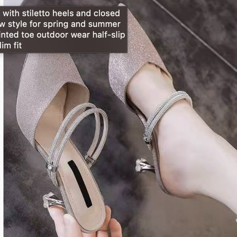 Semi High heels women's shoe